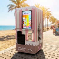 Fabricant professionnel de distributeurs automatiques de crèmes glacées avec écran tactile, entièrement automatiques, intelligents et en libre-service