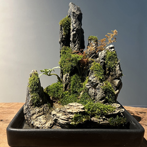 Groothandel Kunstmatige Aquariumdecoraties Bergzicht Stenen Boom Rots Grot Landschap Keramiek <span class=keywords><strong>Aquarium</strong></span> Accessoires - Product Image 6