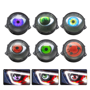 Feux de phare LED dynamiques à effet œil de démon 12V <span class=keywords><strong>avec</strong></span> télécommande pour <span class=keywords><strong>voiture</strong></span> et moto, feux antibrouillard <span class=keywords><strong>avec</strong></span> 6 modes, état neuf - Product Image 6