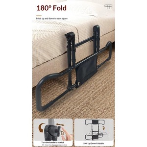Medium Bed Rails for Elderly Adults <b>Medical</b> Support Bar with Free Storage <b>Bag</b> & Fixing Strap Rehabilitation Therapy Supplies - Product Image 6