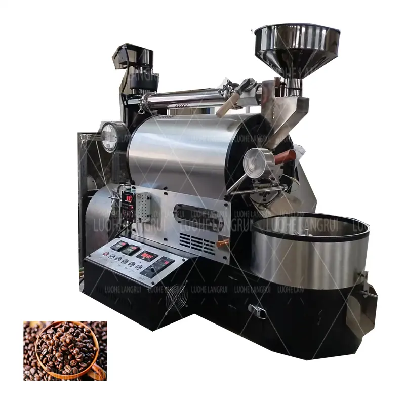 Ev kullanımı için iyi fiyat Commercial-coffee-roaster-machine-2.5kg Bk küçük masaüstü kahve çekirdeği kavurma