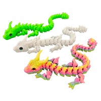 Nouveauté transfrontalière en impression 3D : Jouets recommandés pour la maternité, Dragon écailleux à yeux simulés adorables, en verre artisanal exquis et créatif