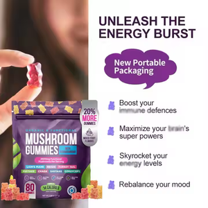 Gummies véganes biologiques aux champignons, supplément de vitamines nootropiques, OEM ODM, vente en gros pour adultes - Product Image 5