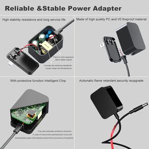 อะแดปเตอร์แปลงไฟ 12V 2A 100-240V AC เป็น DC 12 โวลต์ 2 แอมป์ 24 วัตต์ แบบสวิตชิ่ง พร้อมปลั๊ก 5.5 มม. x 2.5 มม. สำหรับไฟ LED Strip - Product Image 5