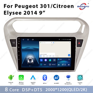 Universel 9 pouces Android tableau de bord GPS stéréo voiture pour lecteur DVD USB RGB activé pour <span class=keywords><strong>Peugeot</strong></span> 301/Citroen Elysee 2014 Auto Radio - Product Image 3