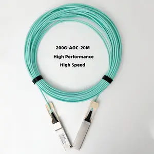 Tương thích với mellanox Nvidia, tùy chỉnh, hiệu suất cao 200g qsfp56 cáp quang hoạt động, QSFP56-200G-LH20M-AOC SL