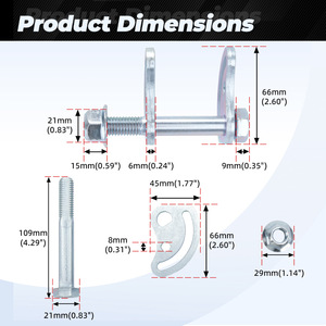 Kit de suspension de bras de commande supérieur, ensemble de 2 pièces pour Chevrolet Silverado 1500 2500 GMC Sierra - Product Image 2