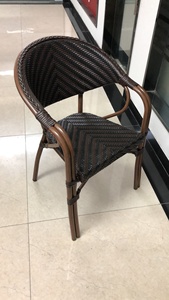 OTA-8105,Manufactory Aluminum <strong>Bamboo</strong> Outdoor Rattan Metal <strong>Chair</strong> With Armrest Patio Garden Outdoor Rattan Metal <strong>Chairs</strong> - Product Image 6