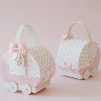 Boîte de rangement multifonctionnelle mignonne pour bébé, boîte décorative pour la naissance, coffret cadeau pour nouveau-né, berceau pour bébé garçon ou fille