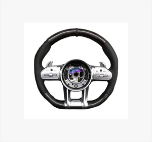 Volant sport en fibre de carbone très demandé pour <span class=keywords><strong>Mercedes</strong></span>-Benz <span class=keywords><strong>AMG</strong></span> <span class=keywords><strong>Classe</strong></span> G W205 W213 W177 W166 C43 C63 <span class=keywords><strong>Classe</strong></span> C E63 CLS - Product Image 4