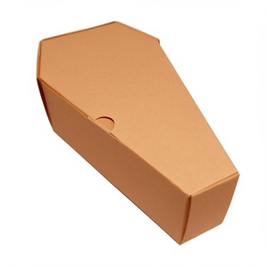 Doodskist Vormige Geschenkdoos Zijde Binnenkant Voor Bloemen Verpakking Begrafenisdoos Met Raam Satijn Voering Biologisch Afbreekbare Papieren Dozen