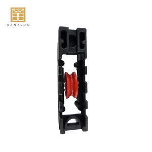 Roulettes de fenêtre coulissante traditionnelles à faible <span class=keywords><strong>bruit</strong></span>, roulettes en nylon pour porte coulissante en verre, roulettes de fenêtre coulissante noires givrées pour villa - Product Image 2