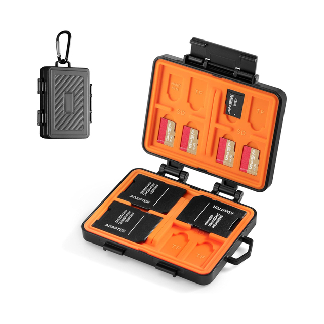 Wholesale 24 Slots Storage Box for 8 SD/ 14 TF/ 2 SIM Cards Memory Cards Case