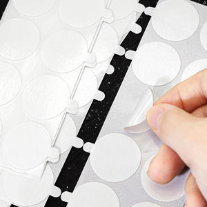 25 milímetros auto-adesivo redondo duplo lados fita branca adesivos para cera selo - Product Image 4