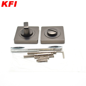 Accessori per <span class=keywords><strong>porte</strong></span> moderne quadrate in lega di zinco maniglia per porta di sicurezza copertura porta chiave sturco interno piastra per bagno e Villa - Product Image 3