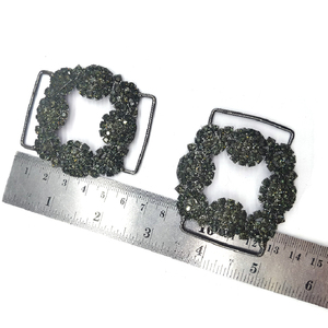 Boucle de ceinture en métal strass <span class=keywords><strong>noir</strong></span> personnalisé Connecteurs de bikini strass en métal résistant à la rouille - Product Image 5