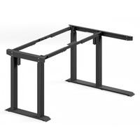 Bureau électrique moderne réglable en hauteur, table d'ordinateur en L pour le travail à domicile, mobilier de bureau assis-debout