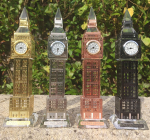 Đồng Hồ Trang Trí Mạ Đen Quà Tặng London Crystal Big Ben MH-G0422 - Product Image 6
