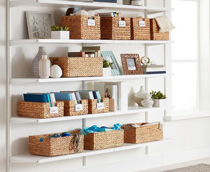 Panier de rangement en bambou fait main écologique, panier tissé multi-usages pour la maison, le salon, vente en gros - Product Image 1