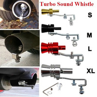 Sifflet de turbine universel en alliage d'aluminium taille S, accessoires extérieurs automobiles, simulateur de soupape de décharge pour tuyau d'échappement de voiture
