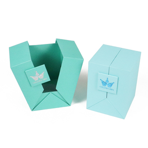 กล่องของขวัญแฮนด์เมดแบบสองประตู บรรจุภัณฑ์ออกแบบเองได้ กล่องของขวัญเครื่องสำอางและน้ำหอมสุดหรู พร้อมโลโก้ - Product Image 2