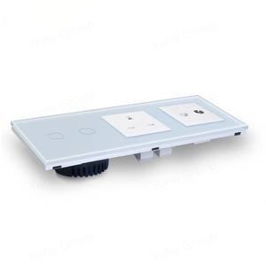 Nuevo Diseño 2025, Estándar EU/UK, Panel de Cristal, Material para PC, 10A, IP27, 2 Pines, Interruptores de Luz Táctiles de Doble Pared - Product Image 5