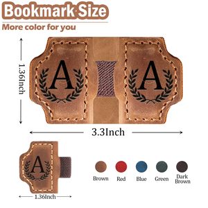 Marcadores Magnéticos Personalizados <span class=keywords><strong>con</strong></span> Portaplumas, Marcador de Cuero <span class=keywords><strong>con</strong></span> Iniciales de <span class=keywords><strong>Nombre</strong></span> de 26 Letras - Product Image 5