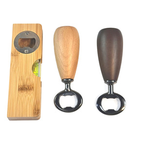 Abridor de botellas de bambú personalizable, abridor de cerveza para fiestas en bares/lounges, destornillador con logotipo imprimible - Product Image 5