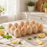 Boîte de rangement pour œufs en PET transparent pour réfrigérateur, boîte de protection pour œufs, boîte de rangement empilable de qualité alimentaire, boîte de rangement pour la cuisine