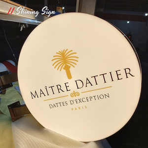 Signe brillant personnalisé boîte à lumière parc café boîte à lumière LED personnalisation Logo magasin Logo personnalisé publicité boîte à lumière - Product Image 3