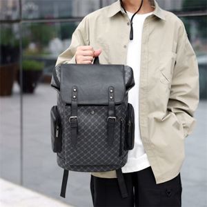 Wholesale Custom Printing PU Leather Men's <b>Backpack</b> Vintage Waterproof Business Travel Laptop <b>Backpack</b> - Product Image 5