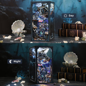 Kit de Coin Lecture Minicity, Maison de Poupée Miniature DIY, Décor de Bibliothèque Artisanat - Le Chant des Sirènes - Product Image 5