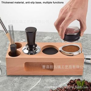 ฐานเครื่องชงกาแฟไม้, ด้ามจับอเนกประสงค์แบบพกพา, ที่เก็บอุปกรณ์ชงกาแฟ, ฐานวางแทมเปอร์ - Product Image 2