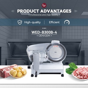 WED-B300B-4 Welldone Nueva Máquina Rebanadora <span class=keywords><strong>de</strong></span> Carne Congelada Semiautomática <span class=keywords><strong>de</strong></span> 12 Pulgadas, Grosor Ajustable, Portátil, para Charcutería y Uso Doméstico - Product Image 4