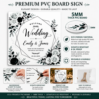 Accessoires de photomaton de mariage personnalisés en PVC, ensemble de panneaux en mousse de 5 mm, panneaux pour les mariés et les alliances, impression recto-verso, décorations de fête, accessoires de photomaton