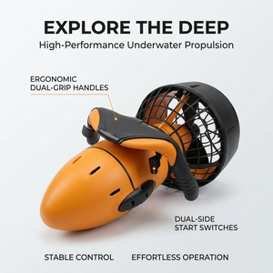 DELANNHUWI Scooter Subacuático con Hélice para Buceo, Snorkel y Apnea, para Adultos y Niños - Product Image 1