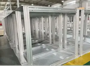 Perfiles de extrusión de aluminio de marco industrial Perfil de línea de montaje de fábrica