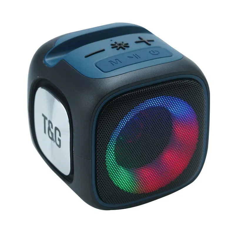 New TG359 mobile phone holder Bluetooth speaker colorful led card audio supports tws couplet speakers