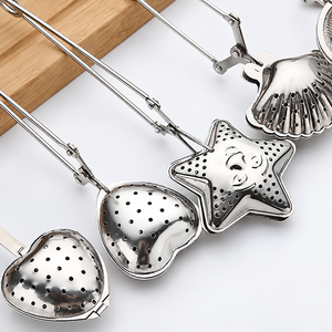 Infusor de té de malla de acero inoxidable chapado en oro con forma de corazón, personalizado, económico, con asa - Product Image 6
