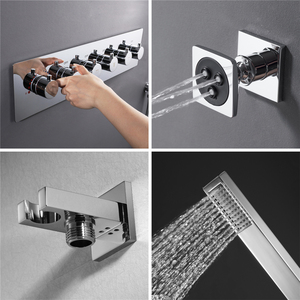 Soffitto incorporato pioggia cascata nebbia <span class=keywords><strong>doccia</strong></span> 16 pollici LED soffione musica altoparlante <span class=keywords><strong>termostatico</strong></span> <span class=keywords><strong>doccia</strong></span> rubinetto <span class=keywords><strong>doccia</strong></span> - Product Image 6