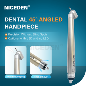 Высококачественное высокоскоростное наконечник на 45 градусов, светодиодная задняя вытяжная кнопка, стоматологическое оборудование с 2/4 отверстиями - Product Image 2