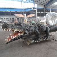 Nouveaux produits 2024, modèle d'animatronique de crocodile de zoo d'amusement, modèle d'animal de la jungle, modèle d'animal crocodile, modèles d'exposition