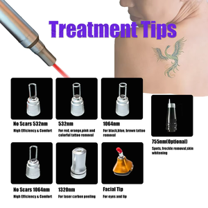 <span class=keywords><strong>Machine</strong></span> multifonctionnelle 2 en 1 pour le retrait de tatouages au picoseconde 4000W et l'élimination des poils sans douleur par peeling au carbone - Product Image 4