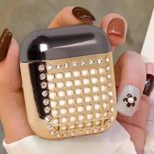 Custodia Protettiva <span class=keywords><strong>per</strong></span> Auricolari <span class=keywords><strong>AirPods</strong></span> 1 2 3 4 Pro 2 3 con Cristalli 3D Luccicanti e Decorativi - Product Image 3