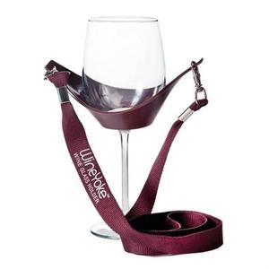 Unique Beer Wine Glass Holder Printing Strap Custom Portable Drink Water Bottle Wine Beer Glass Holder Neck Lanyards
