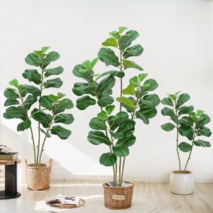 Planta Artificial de Ficus Pandurata en Maceta, Venta al por Mayor de Fábrica, Alta Simulación, Árbol de Higuera de Hoja de Violín Artificial, Bonsái para Decoración - Product Image 2