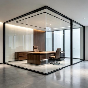 Pared Divisoria de Vidrio Insonorizada para Oficina, Pared de Vidrio de Piso a Techo, Pared Divisoria <span class=keywords><strong>Frontal</strong></span> para Sala de Conferencias - Product Image 1