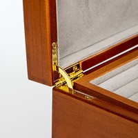 Boîte à bijoux en bois personnalisée avec tiroir organisateur de luxe, boîte à bijoux en velours et bois, boîte de rangement multi-compartiments pour bijoux, montres et bagues