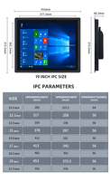 Tablette tactile industrielle embarquée Wintronix, étanche IP65, sans ventilateur, J4125, 8 Go/4 Go de RAM, 128 Go SSD, Win7/8/10/Linux