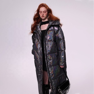 <span class=keywords><strong>Doudoune</strong></span> d'Hiver pour <span class=keywords><strong>Femme</strong></span> de Haute Qualité – Direct Usine Personnalisable (Logo/Marque OEM), <span class=keywords><strong>Longue</strong></span> Épaisse à Capuche Coupe Ample - Product Image 3